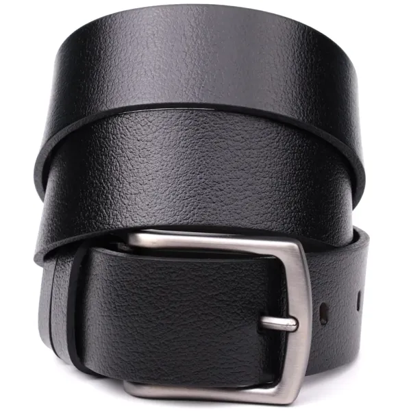 Надійний чоловічий ремінь із натуральної шкіри BOND 22950 Чорний