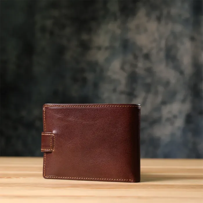 Чоловічий гаманець з гладкої натуральної шкіри Tony Perotti 20852_1 (396A-Q moro) Коричневий