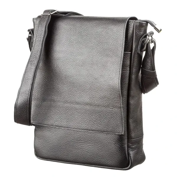 Сумка SHVIGEL 11080 із натуральної шкіри Чорна