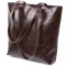 Шкіряна жіноча сумка-шоппер Shvigel 16370 Коричневий