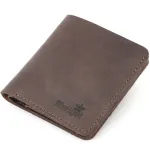 Урожай шкіряний портмоне Shvigel 16601 Коричневий