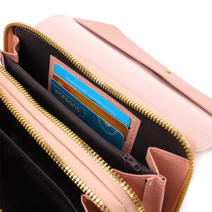 Жіночий клатч на плече з екошкіри Vintage 15144 Рожевий