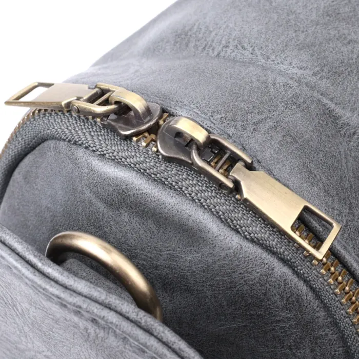 Модна сумка через плече в модному кольорі з екошкіри Vintage 22792 Сірий