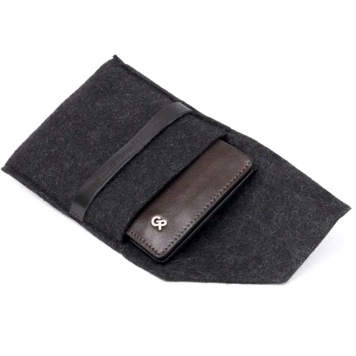 Вертикальне портмоне-кредитниця комбі в гладкій шкірі GRANDE PELLE 11328