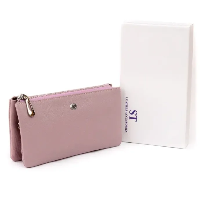 Місткий клатч на два відділення жіночий ST Leather 19247