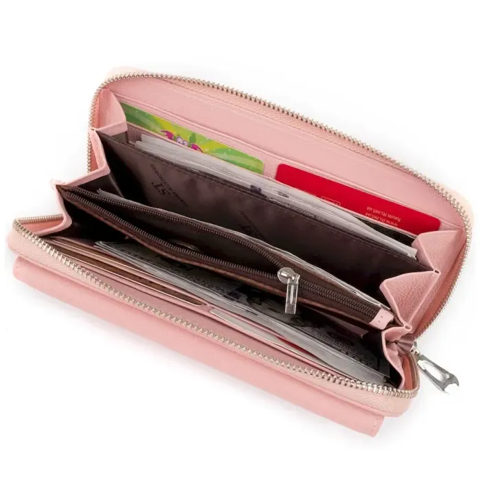 Гаманець пастельний ST Leather 19297 Рожевий