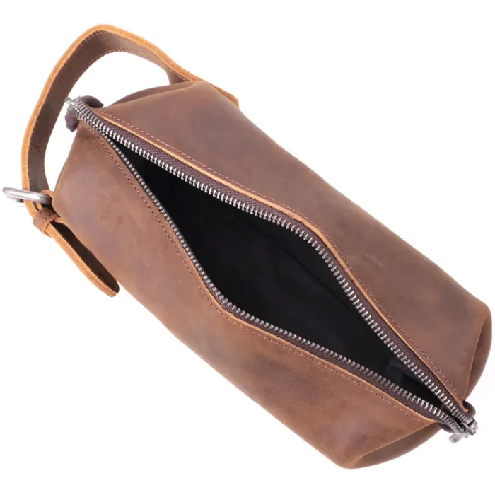 Чоловіча барсетка у вінтажному стилі з натуральної шкіри Vintage 15109 Коричневий