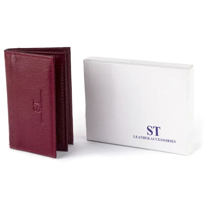 Візитниця-книжка ST Leather 19218 Бордова