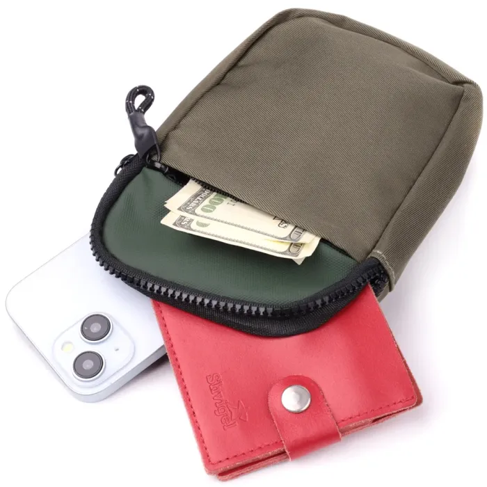 Невелика слінг сумка для подорожей із якісного текстилю Vintage 22871 Зелений