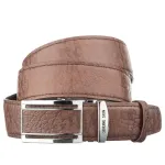 Чоловічий ремень-автомат Accessory Collection 18139 з натуральної шкіри Коричневий