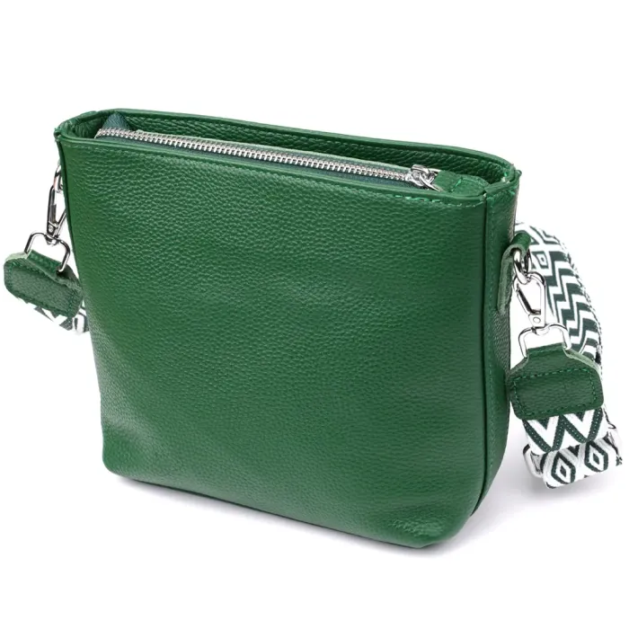 Стильна жіноча шкіряна сумка на кожен день. Vintage 22913 Зелений