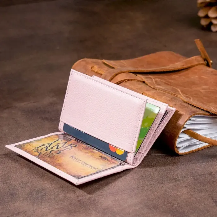 Візитниця-книжка ST Leather 19220 Рожева