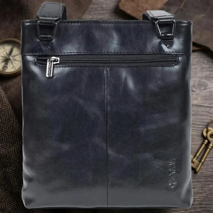 Чоловіча сумка Tony Perotti натуральна шкіра Italico 6048G-20 nero (90351) Чорна