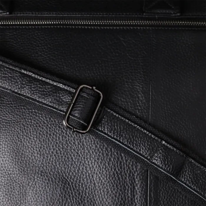 Місткий портфель для чоловіків з натуральної шкіри Vintage 23043 Чорний