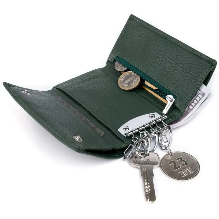 Ключниця-гаманець унісекс ST Leather 19224 Зелена