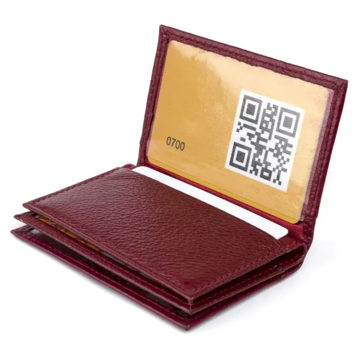 Візитниця-книжка ST Leather 19218 Бордова