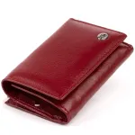 Горизонтальне портмоне зі шкіри жіноче ST Leather 19333 Бордове