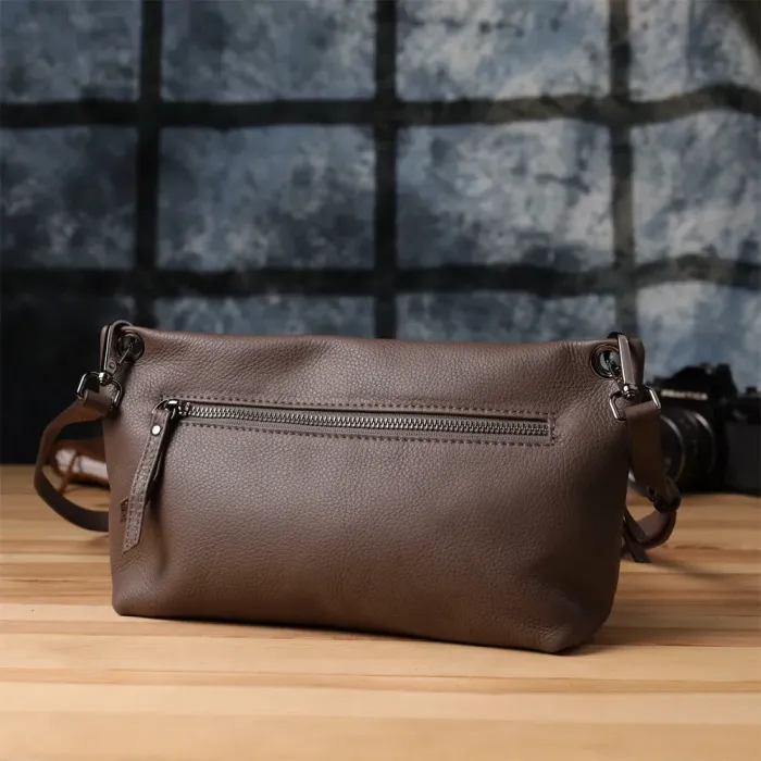 Зручна сумка жіноча на плече з натуральної шкіри Vintage 23006 Коричневий