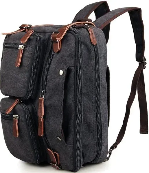 Сумка чоловіча Vintage 14480 трансформер Сіра