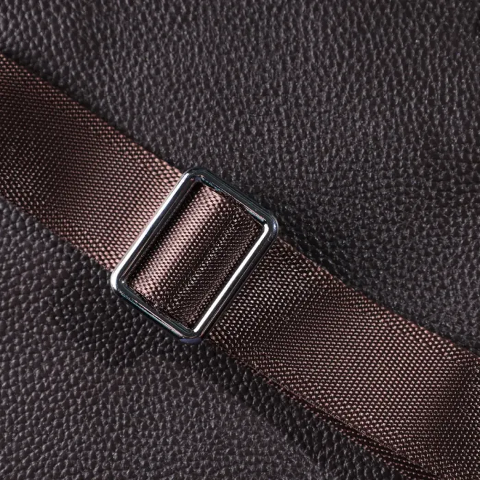 Чоловіча вертикальна сумка з натуральної шкіри Vintage 22863 Коричневий