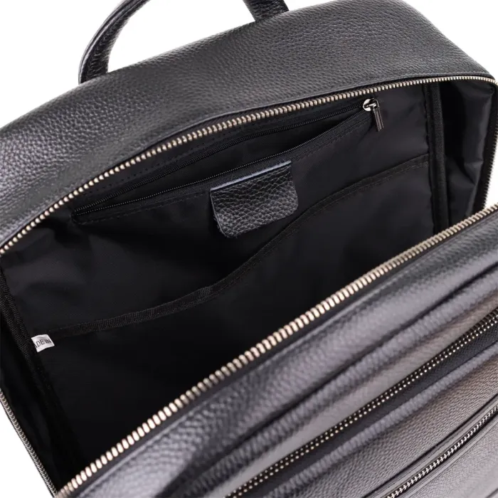 Міський рюкзак унісекс з натуральної шкіри Vintage 23046 Чорний