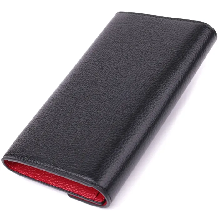 Містке портмоне для жінок з натуральної шкіри Tony Bellucci 22887 Чорний