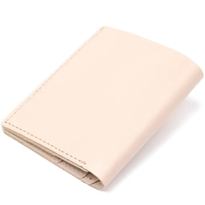 Класичне шкіряне портмоне Shvigel 16510 Бежевий