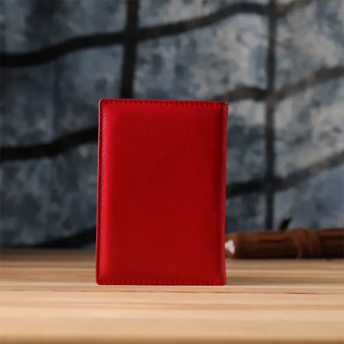 Яскрава обкладинка на паспорт універсального формату із натуральної шкіри ST Leather 23080 Червоний