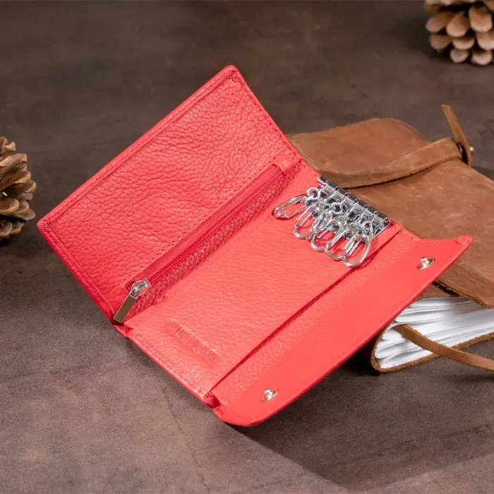 Ключниця-гаманець жіноча ST Leather 19222 Червона