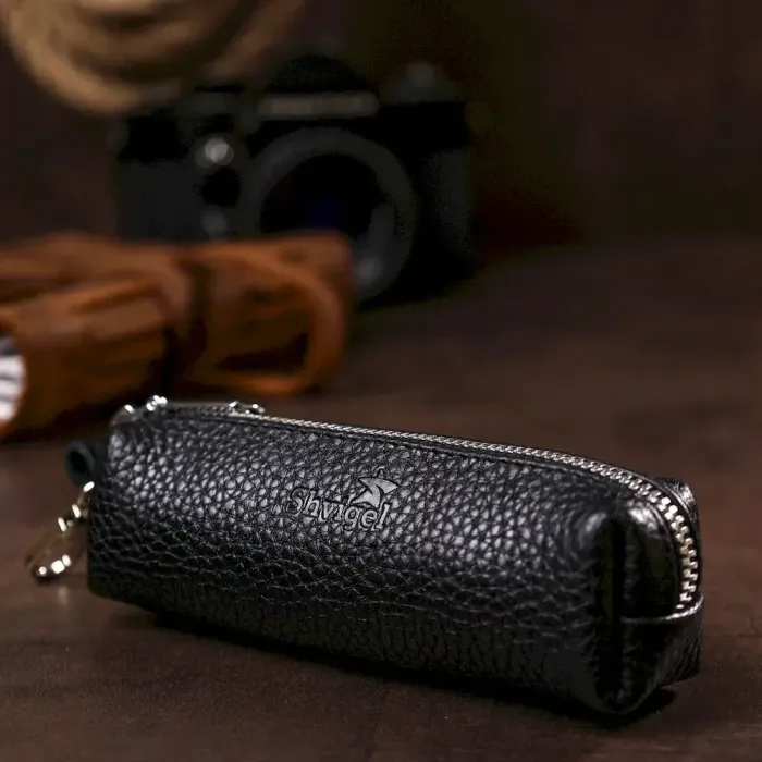 Шкіряна ключниця унісекс Shvigel 16536 Чорний