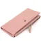 Гаманець-клатч зі шкіри з кишенею для мобільного ST Leather 19313 Рожевий