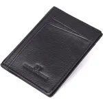 Чоловічий гаманець для карток із натуральної шкіри ST Leather 23091 Чорний