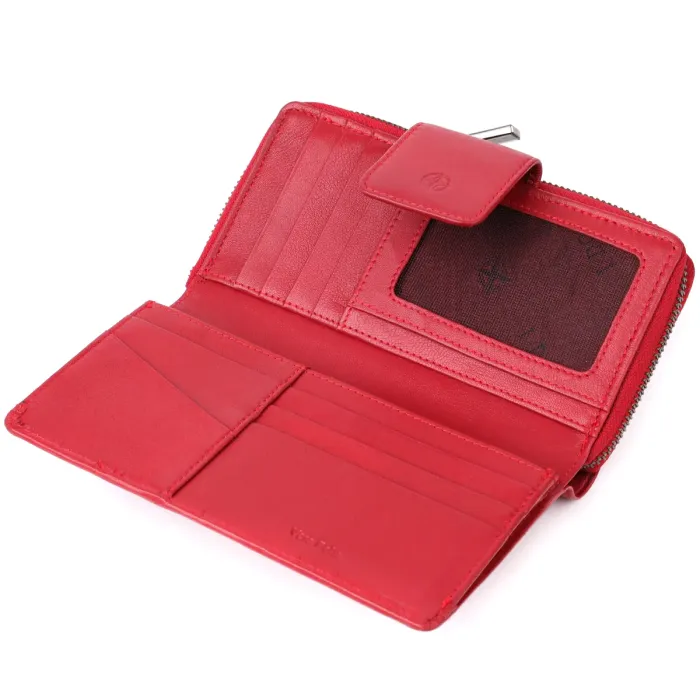 Жіночий вертикальний гаманець з натуральної шкіри Tony Perotti 20879_1 (5084 rosso) Червоний