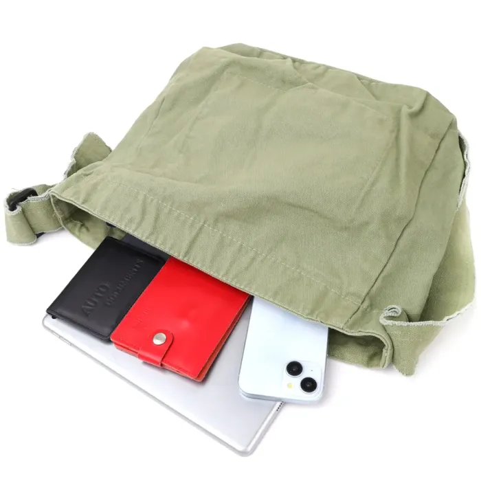 Сумка на плече з якісного текстилю Vintage 15131 Оливковий