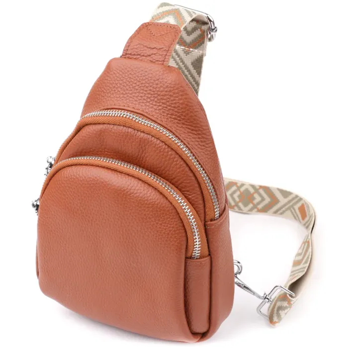 Жіноча шкіряна сумка Vintage 22938 Коричневий