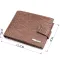 Місткий чоловічий гаманець з натуральної шкіри KARYA 22854 Коричневий