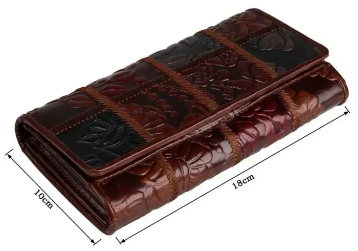 Кошелек женский Vintage 14349 кожаный Коричневый