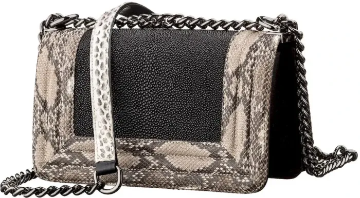 Сумка STINGRAY LEATHER 18225 из натуральной кожи морского ската Черная