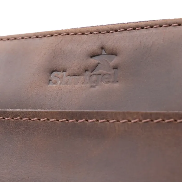 Чоловіча сумка через плече з вінтажної шкіри Shvigel 20866_1 Коричневий