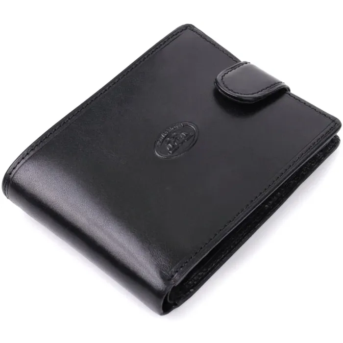 Гаманець чоловічий з гладкої натуральної шкіри Tony Perotti 20853_1 (396A-Q nero) Чорний