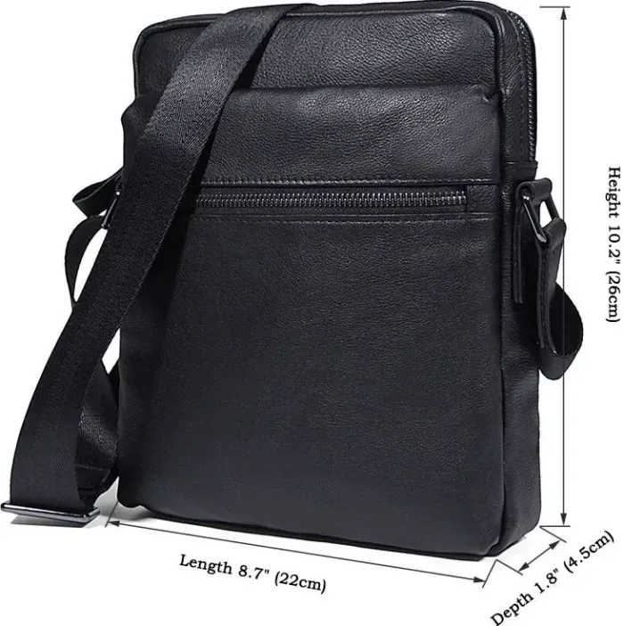 Сумка чоловіча Vintage 14486 Чорна