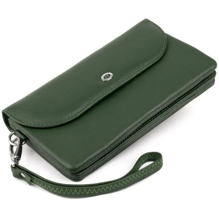 Жіночий клатч жіночий ST Leather 19320 Зелений