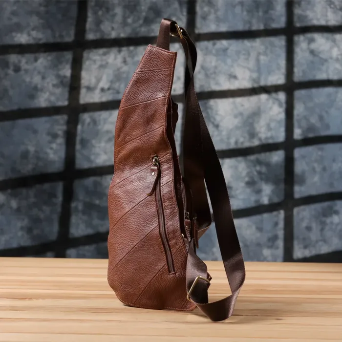 Чоловіча сумка через плече з натуральної шкіри Vintage 22960 Коричневий