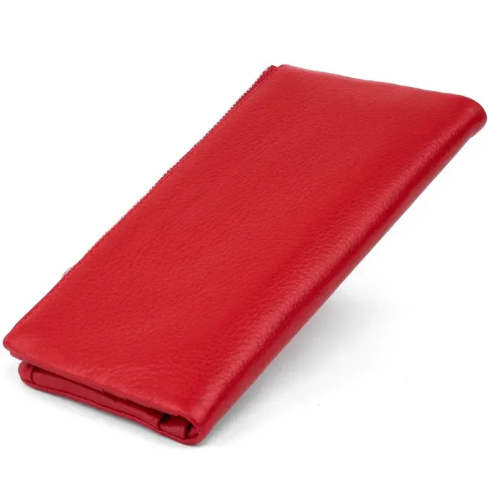 Вертикальный кошелек на кнопке женский ST Leather 19202 Красный