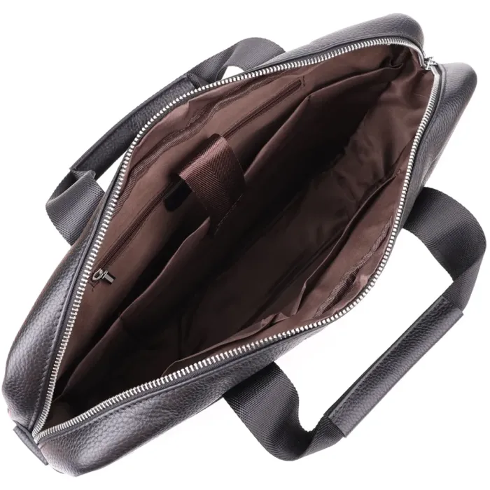 Діловий портфель для чоловіків із натуральної шкіри Vintage 23039 Чорний