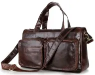 Сумка мужская Vintage 14243 кожаная Коричневая