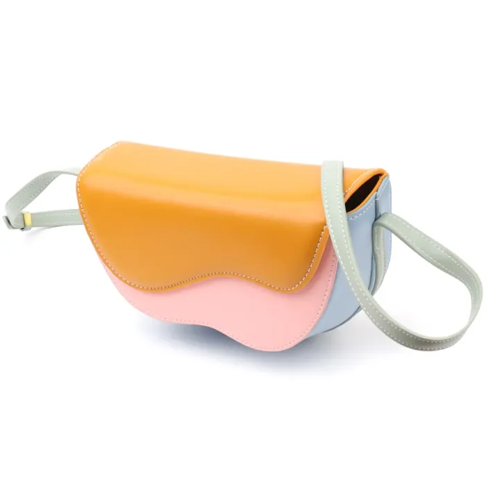 Оригінальна жіноча сумка з якісної екошкіри Vintage 15127 Різнокольоровий