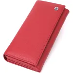 Жіночий місткий гаманець з натуральної шкіри ST Leather 23096 Червоний
