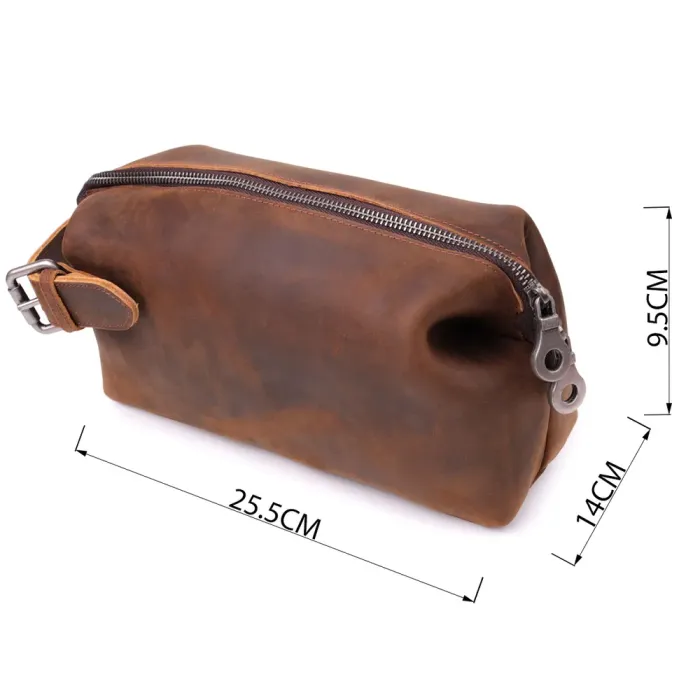 Чоловіча барсетка у вінтажному стилі з натуральної шкіри Vintage 15109 Коричневий