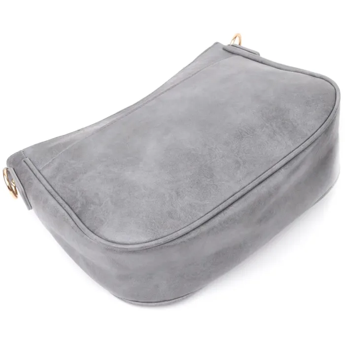 Жіноча зручна сумка з екошкіри Vintage 15134 Сірий